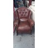 Italian Barbara Leather Sofa and Chair